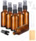6 Stücke Braunglas Sprühflasche, 50 ml Sprühflasche Klein Mit Füllwerkzeug und Aufkleber, Braun Sprühflasche Glas, Sprühflaschen mit Feinem Nebel, Klein Parfümzerstäuber für ätherische Öle, Parfüm