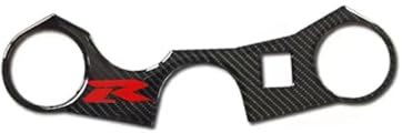 Motorrad Tankpads Carbon Tankdeckel Aufkleber Tankpad Gabel Gabelbrücke Oberklemme Aufkleber Für Su&zuki GSXR GSX-R 600 750 1000 K3 K4 K5 K6 K7 K8 K9 L17