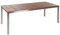 Gartentisch zertifiziertes Holz Hellbraun Edelstahl 200 x 90 cm Viareggio II