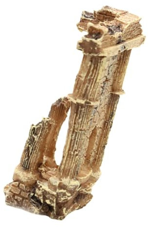 Yardwe Realistische Harz Aquarium Dekoration Römische Säule Skulptur Für Aquarium Ornamente