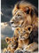 MAXBYE 5D Löwenfamilie Diamond Painting Art Kits für Erwachsene, DlY Vollbohrerbild Diamant Kunst Set Kreuzstich Einfache Kits für Anfänger, Crystal Malerei Home Wand Dekor Gift 30x40cm