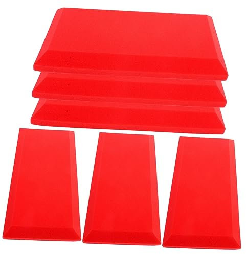 IMIKEYA 6pcs Sound Absorbing Panels Acoustical Wall Panels for Home Studio Easy to Install Soundproof Padding Durable Noise Reduction Soundproofing Boards