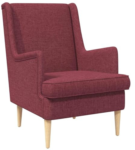 vidaXL Sessel Weinrot Stoff