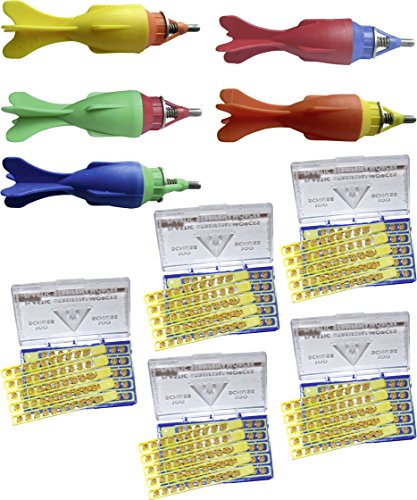 Frühes Forschen Raketenkracher + Munition Familienpack, 5 Stück, farbig Sortiert
