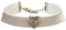 Alpenflüstern Trachten-Samt-Kropfband breit Trachtenherz - Trachtenkette enganliegend, Kropfkette elastisch, Damen-Trachtenschmuck, Samtkropfband grau DHK092