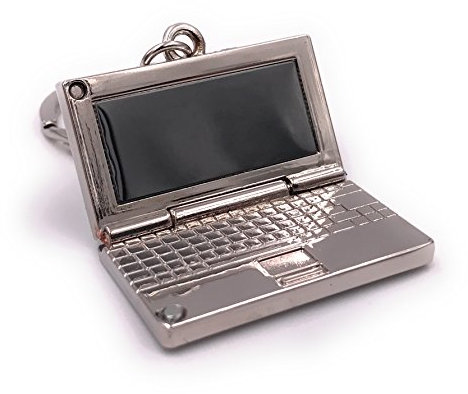 H-Customs Laptop PC Computer aus Metall Schlüsselanhänger Anhänger