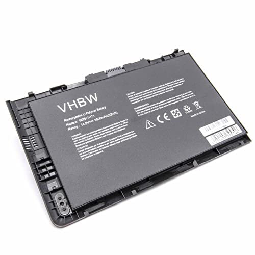 vhbw Batterie Compatible avec HP Elitebook Folio 9470, 9470m, 9480, 9480m Ordinateur Portable Notebook (3500mAh, 14,8V, Li-polymère)