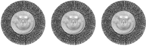 3er Set Fugenbürste passend für Akku Fugenbürste gartenteile AFB 1810 4010 Metall/Draht/runde Drahtbürste/Metallbürste