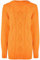 CELEB LOOK Cardigans for Women Knitted Jumper Plus Size Chunky Cable Knit Cardigan C25 Celebmodelook Orange