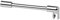 Stabilisierungsstange für Duschen/Haltestange-Set Glas/Wand 90° Ø12mm 1000mm / Runde Stabistange für Duschabtrennung (Oberfläche: Chrom)
