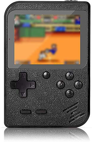 Flybiz Console di Gioco Portatile, Console retrò FC, Console di Gioco Retro LCD Classico da 3,0 Pollici, 400 Giochi Retro FC Game Player Console per Videogiochi con Carica USB per Bambini Amici(Nero)