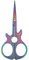 Tijeras de bordado vintage con forma de guitarra, Tijeras de costura de acero inoxidable, Tijera de bordado de tocador, Tijeras domésticas para bricolaje Artesanía Trabajo de arte(Arco Iris)