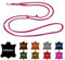Hundeleine Fettleder kleine Hunde/große Hunde 2m / 2,40m / 2,80m / 3,50m / 5m Doppelleine verstellbar (2,40m X 8mm, Pink)