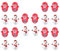 TOYANDONA 60st Becher Tanzendes Weihnachtsmann-Spielzeug Strumpffüller Maskottchen Auto Ornament Mini-xams-Figuren - Wackelspielzeug Aus Poly Baby Spielzeug Kind Schmücken Haushalt Plastik