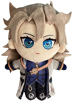 Tongyundacheng Anime Soft Figure Kissen Zhongli/Xiao/Arataki Itto/Kaedehara Kazuha/Venti/Albedo Niedliches weiches Wurfkissen Spiel Charakter Cosplay Gefüllte Figur Deko-Kissen 20cm