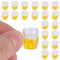 20 Pezzi Mini Bicchieri di Birra Modello, Simulazione Simpatico Boccale da Birra per Casa delle Bambole in Resina per Mini Accessori Artigianali Fai da Te