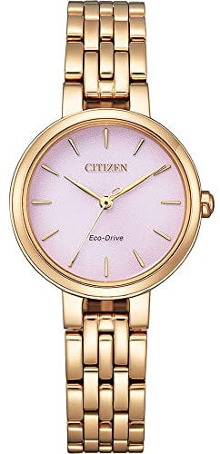 Citizen Women's Analogue Eco-Drive Watch with Stainless Steel Strap EM0993-82X