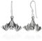 NKlaus Paar Ohrhänger Fledermaus 925 Silber 15x20mm Vampir Halloween Damen Ohrringe 11134