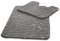 VELVETIO Pebbles Stone Bath Mat & Pedestal Set for Bathroom, Water Absorbent Non Slip 2 Piece Toilet Mats, Extra Soft Shower & Bathtub Rug, (50x80, 50x40 cm), Charcoal