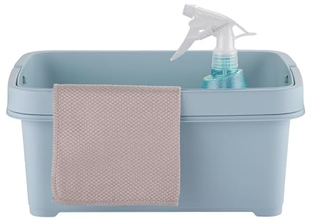 Minky Storage Caddy with Divider, 10L Capacity, Foldaway Handle, UK Made