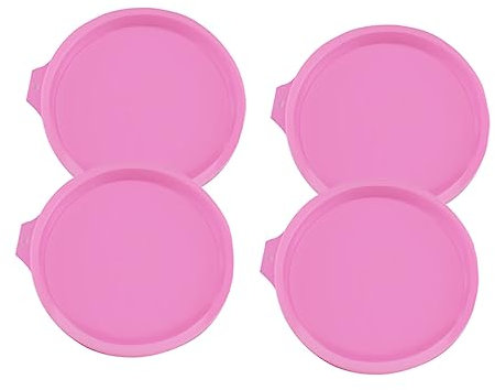 MAGICLULU Lot De 4 Moules À Gâteau En Silicone De 15 Cm Pour Gâteau Arc-en-ciel Multicouche Moule À Pâtisserie