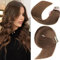 YDDM Tape In Extensions Echthaar 20pcs 35cm 40g Schokoladenbraun Invisible Tape Extensions Echthaar Extensions Tape Extensions Echthaar Tape Extensions Skin Weft Haarverlängerung(14Zoll,4#)