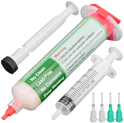Gruiqrd Saldatura flussante, 40 ml, senza piombo, senza saldatura, pasta per saldatura senza colofonia, flusso per BGA LED PCB SMD, per saldatura elettronica