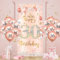 30.Geburtstagsdeko Frauen, Roségold Banner mit Luftballons,30.Geburtstag Dekoration für 30 Jahre Frauen 30th Happy Birthday Geburtstags Türbanner Hintergrund 30. Ballon Jubiläum Geburtstag Party Deko
