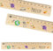 Lineal personalisiert für Kinder 20cm aus Holz - UV-Druck- Lineal mit Namen - Geschenke für die Einschulung und Schulstart - Geschenkideen Schultüte - Schulbedarf Junge/Mädchen - Astronaut
