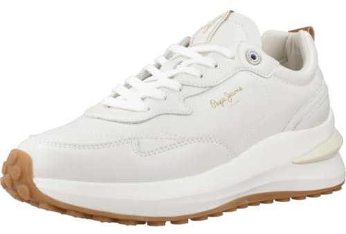 Pepe Jeans Scarpe da Ginnastica Winslow Action in Pelle Bianca
