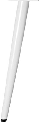 pied de table 1 pièces pieds de meuble TV en métal blanc pieds de canapé de luxe pieds de Table basse à cône Oblique pieds de Support de meubles pieds d'armoire de salle de bain(White Oblique-30cm)
