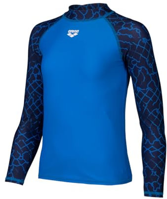 Arena Camiseta de Manga Larga con protección UV niños Junior Rash Allover