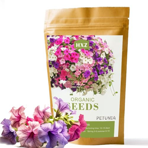 Oltre 80.000 semi di petunia - Semi di fiori vibranti di colore arcobaleno misto per splendide esposizioni da giardino - Ideali per la semina e il giardinaggio domestico