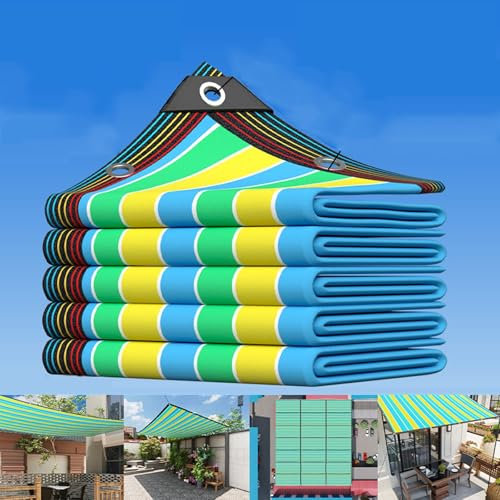 Awnings Sail,Outdoor Pergola Sun Shade Cover Cloth,Roof Pergola Canopy,Strip Fabric with Grommets UV Block for Garden Deck UV-Resistant Greenhouse Plant Shading Net(6.6x10ft(2x3m))