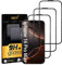 UNO' Lot de 3 films de protection d'écran en verre trempé pour iPhone 16 Pro Max, (6,9), dureté 9H, haute définition, anti-traces de doigts, anti-rayures, résistant aux chocs, compatible avec Face ID