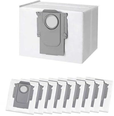 10 Stück Staubbeutel für Roborock für Roborock S8+/ S8 Pro Ultra/ S7 MaxV Ultra/ S7 Pro Ultra/ Q7+/ Q7 Max+/ Q8 Max+/ Q5 Pro+, Ersatzbeutel Zubehörset