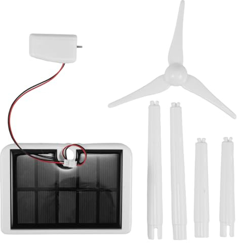 BESTonZON Solar Windmühlenmodell | Drehbarer Rotor | Für Unterricht & Autofolientests | Einfach zu Lagern & Montieren | Wissenschaftsmodell