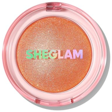 SHEGLAM Glowchi Bouncy Highlighter Mochi-like Formula Highlighter Long-lasting Shimmer Makeup-Red Bean