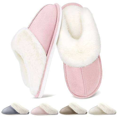 QQSQ Pantofole Donna Uomo Invernali Ciabatte Casa Pelose Calde Inverno Peluche Ciabatte Comode Interne Scarpe di Cotone Morbida Antiscivolo