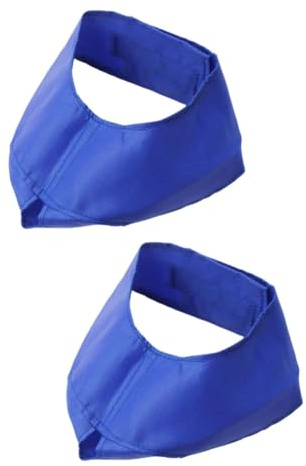 VICASKY 2 Pièces Yeux Chat avec et Sangle Adhésive Patch Cosmétique Apaisant pour Toilettage Bleu S pour Chats sous