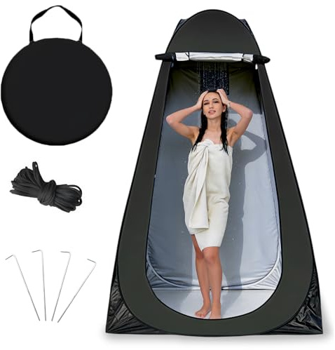 Pop Up Camping Shower Tent,Portable Toilet Privacy Tent for Camping,Shower Tents For Outdoor Changing Dressing and Campings for Ideal for Fishing, Beach, Picnic