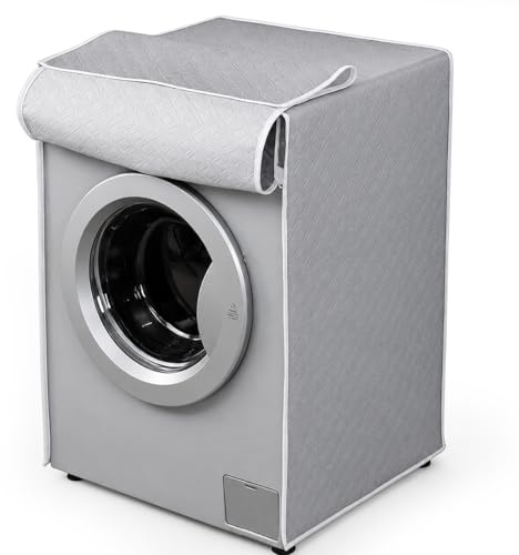 LYITZW 1 Unidad Funda Lavadora Exterior Impermeable, Mueble Lavadora Exterior Con Revestimiento de Plata, Funda Secadora Impermeable, Protección Resistente a la Intemperie, Tamaño 56x60x83cm