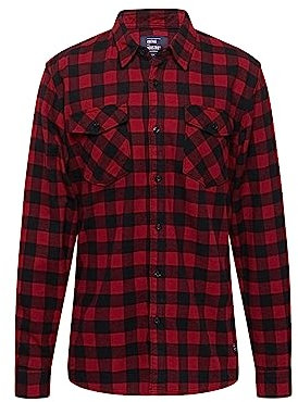 Vintage Industries Harley Shirt Männer Flanellhemd rot/schwarz M