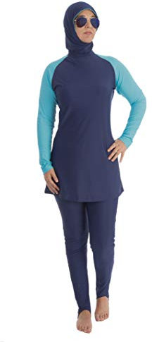Beco Damen badpak 5722 Badeanzug, Marine/Blau, L EU