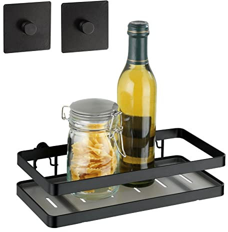 WENKO Turbo-Loc® Universalregal Gala, Küchen-Ablage, Küchenregal, 25 x 5,5 x 12 cm