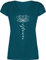 T-Shirt Damen V Ausschnitt - und Wellness Geschenk - Namaste Lotusblüte Yoga Chakra - M - Türkis - yogashirth yogashirt Meditation Joga Shirts yogashirts yogashirtsdamen spirituelle Blume Shirt