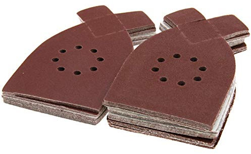 The Lord of the Tools 50pcs Papier de Verre Mouse Sanding Sheets Disques Outils de Papier Verre Set Noir
