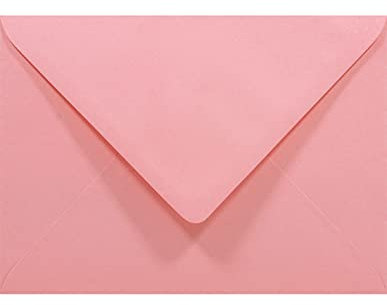 Netuno 50 enveloppes roses B6 125x175 mm Rainbow 80g enveloppe rose rabat pointu enveloppes colorées décoratives pour invitations mariage Noël cartes de voeux anniversaire fêtes cartes-lettres