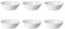 Oftast IKEA Schüssel Salatschüssel Servierschüssel weiß (23 cm) - 6 Stück