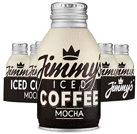 Jimmy’s Iced Coffee Mocha BottleCan 12 x 275ml Multipack (Crate of 12) Cold Chocolate Milk & Coffee Tins Bulk Pack
